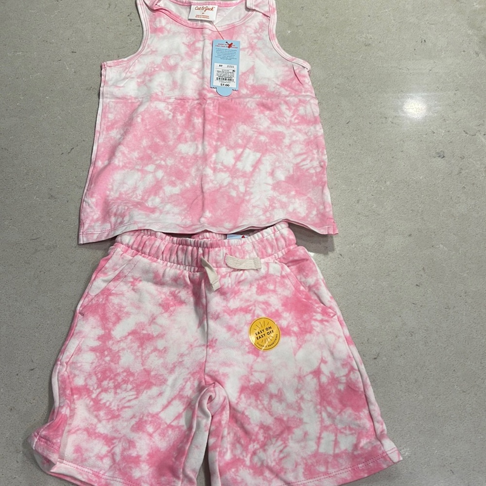 Cat &Jack tie dye short set